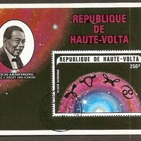 Haute Volta Louis Armstrong  Nobel Prize M/s CTO