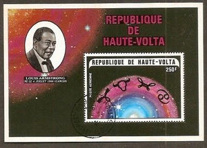 Haute Volta Louis Armstrong  Nobel Prize M/s CTO