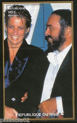 Niger 1997 Princess Lady Diana & Pavarotti Royal Family Women M/s MNH # 5558