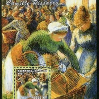 Mozambique 2001 Camille Pissarro Painting Art M/s Sc 1504 Cancelled # 8099