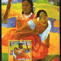 Mozambique 2001 Paul Gauguin Painting Art M/s Sc 1507 Cancelled # 8026