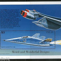 Palau 1996 Aircraft Aeroplane Transport Weird & Wonderful Sc 406 M/s MNH # 12964