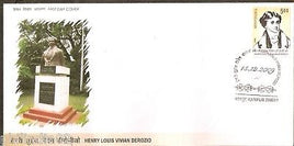 India 2009 Henry Louis Vivian Derozio 1v FDC