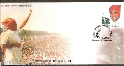 India 2008 Rajesh Pilot Politician Phila-2358 FDC+Folde