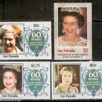 Tuvalu - Nui 1986 Queen Elizabeth II 60th Birth Day 4v MNH # 3412