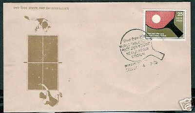 India 1975 25p World Table Tennis Special Place FDC