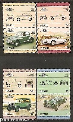 Tuvalu 1985 Motor Cars Automobiles Transport 8v MNH # 3307