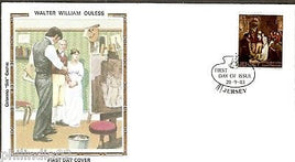 Jersey 1983 William Ouless Painting Colorano Silk Cover