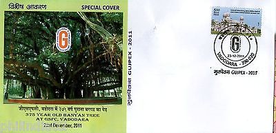 India 2011 375 Yrs Old Banyan Tree Plant Environment GUJPEX Special Cover #18067