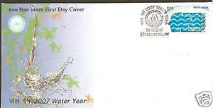 India 2007 Water Year Environment Phila-2459 FDC