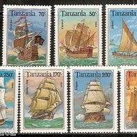 Tanzania 1994 Sailing Ships Marine Transport 7v MNH