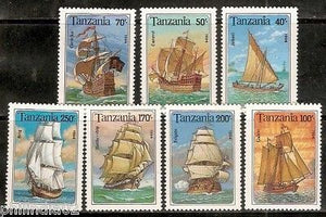 Tanzania 1994 Sailing Ships Marine Transport 7v MNH