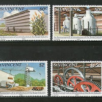 St. Vincent 1982 Re- Introduction of Sugar Indust Boiler Machinery Sc 639-42 MNH