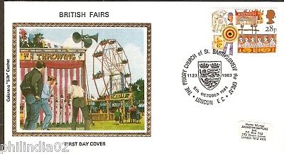 Great Britain 1983 British Fairs Colorano Silk Cover # 13141