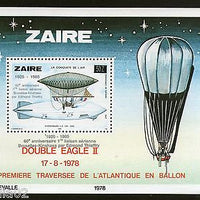 Zaire 1985 Giffard’s Balloon Graf Zeppelins Edmond Thieffry Sc 1181 M/s MNH # 5439