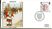 Great Britain 1984 Heraldry Coat of Colorano Silk Cover # 13132