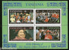 Tanzania 1987 Queen Elizabeth II 60th Anniv.Buckingham Palace Sc 333-6 M/s MNH