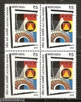 India 2010 Lalit Kala Academy Phila-2673 BLK/4 MNH