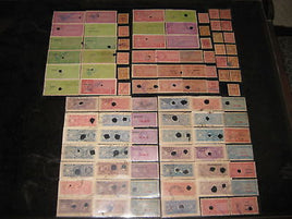 India Fiscal 94 Different Cochin Travancore Kerala State Court Fee & Revenue Stamps Diff Perforation Shade
