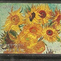 Bhutan 1970 Sun Flower Sc 114f Rousseau Van Gogh Reoir Painting Thick Card MNH