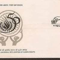India 1998 Declaration of Human Rights Phila-1613 FDC