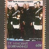 St. Vincent 1999 Millennium - Spain Becomes A Republic in1931 Sc 2741d History M