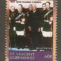 St. Vincent 1999 Millennium - Spain Becomes A Republic in1931 Sc 2741d History MNH # 3151