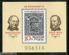 Hungary 1979 Sir Rowland Hill Stamp on Stamp M/s MNH # 3361