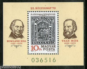 Hungary 1979 Sir Rowland Hill Stamp on Stamp M/s MNH # 3361