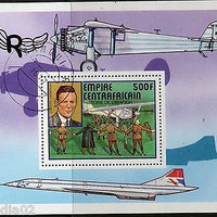 Empire Central African 1977 Charles Lindbergh Spirit of Louis Aviation Sc 302 Canc # 12820