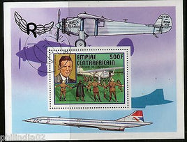 Empire Central African 1977 Charles Lindbergh Spirit of Louis Aviation Sc 302 Canc # 12820