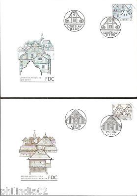 Czech Rep. 2011 Folk Architecture Building 2 FDCs