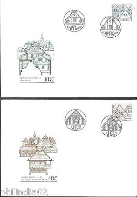 Czech Rep. 2011 Folk Architecture Building 2 FDCs