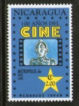 Nicaragua 1994 Cinema Cent. German Film - Metropolis by Fritz Lang Sc 2051e MNH