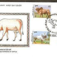 India 2000 Indigenous Breeds of Cattle Phila-1919-22 FDC