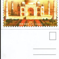 India 2011 Taj Mahal Architecture Jammu & Kasmir Stamp Exhibition Stamp Card