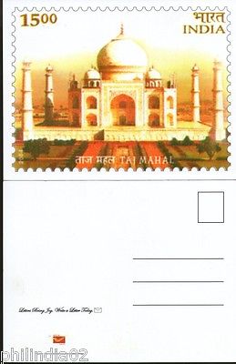 India 2011 Taj Mahal Architecture Jammu & Kasmir Stamp Exhibition Stamp Card