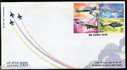 India 2003 Aero India Fighter Aircraft Aeroplane Phila-1953a 4v FDC