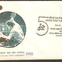 India 1980 30p Asian Table Tennis Special Place FDC