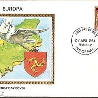 Isle of Man 1984 EUROPA Dove Coat Colorano Silk Cover