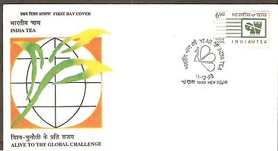 India 1993 Year of Indian Tea Phila-1391 FDC