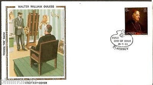 Jersey 1983 William Ouless Painting Colorano Silk Cover