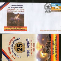 India 2006 Medium Regiment Military Coat of Arms APO Cover # 18009