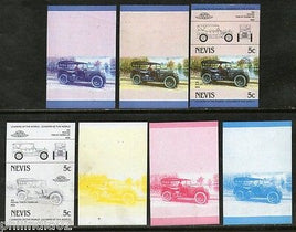 Nevis 1984 Packard Twin Six USA Car Automobile Sc 287 Progressive Proof Set MNH # 3843