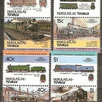 Tuvalu - Nukulaelae 1985 Locomotive Railway Train 8v MNH # 2281