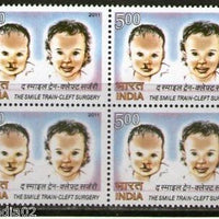 India 2011 The Smile Train - Cleft Palate Surgery Health Medicine Phila-2730 Blk/4 MNH