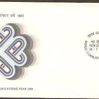 India 1983 Communications Year Phila-932 FDC