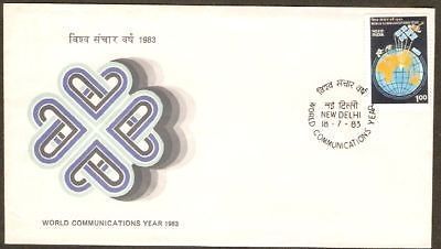 India 1983 Communications Year Phila-932 FDC