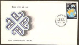 India 1983 Communications Year Phila-932 FDC