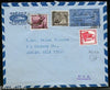 India 1968 Rs1.30 Airmaill Envelope Jain-AE10 uprated send to USA Rare